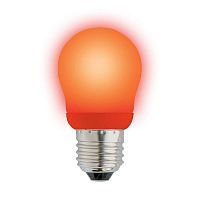 Лампа светодиодная Uniel ESL-G45 Шар Е27 220В 9Вт 560Лм Красная 45х83мм картинка 